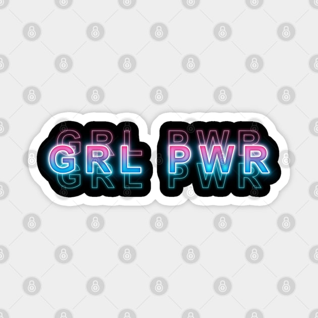 GRL PWR Sticker by Sanzida Design